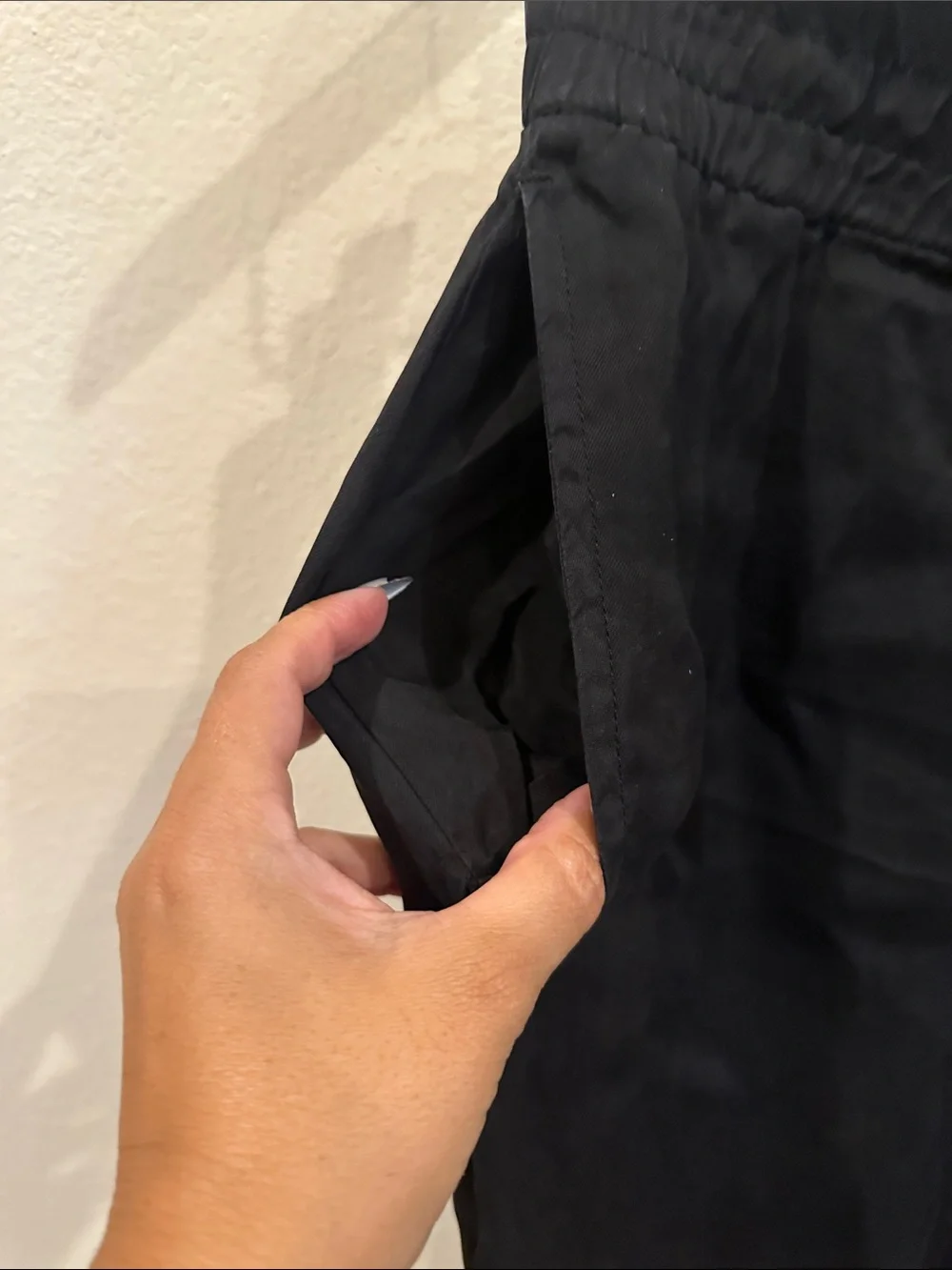 Zara Fillsens Black Men's Elastic-Waist Jogger Pants with pockets 100% liocel